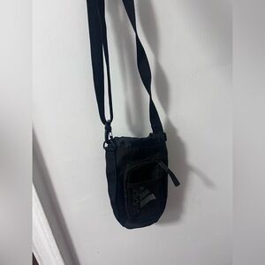 Adidas Mesh Black Crossbody Water Bottle Bag